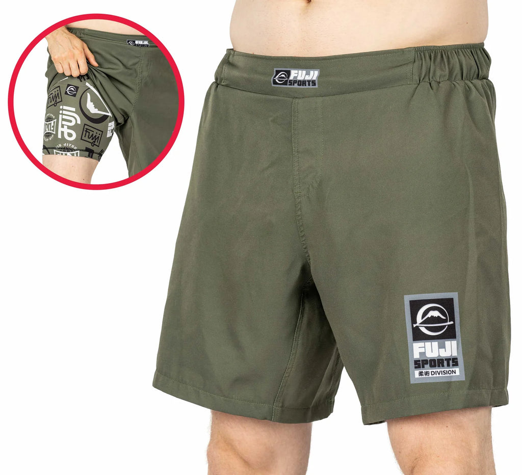 Fuji Ultimate Grappling Shorts Military Green
