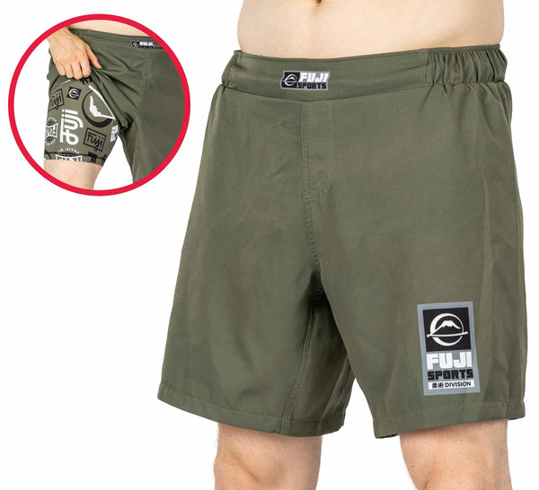 Fuji Ultimate Grappling Shorts Military Green