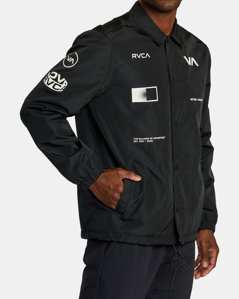 RVCA Radiate Windbreaker Coaches Jacket