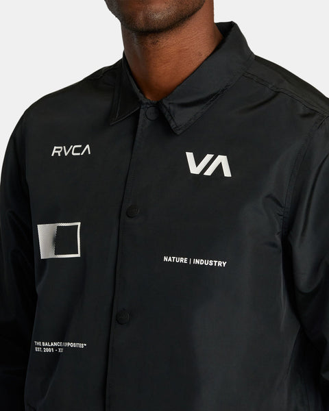 RVCA Radiate Windbreaker Coaches Jacket