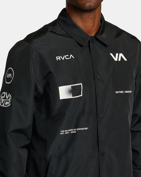 RVCA Radiate Windbreaker Coaches Jacket