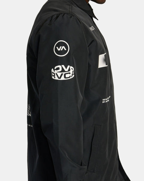 RVCA Radiate Windbreaker Coaches Jacket