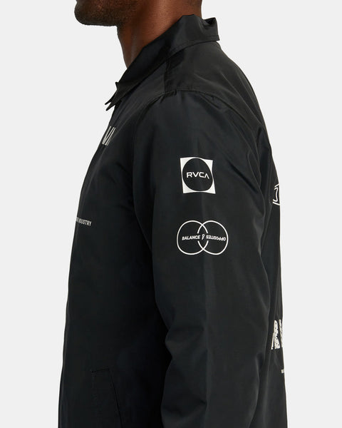 RVCA Radiate Windbreaker Coaches Jacket