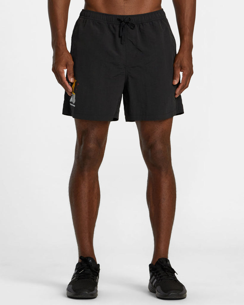 RVCA Luke P Outsider Basecamp 16" Elastic Waist Walkshorts