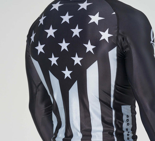 Fuji American Grappler Flex Lite Rashguard Black