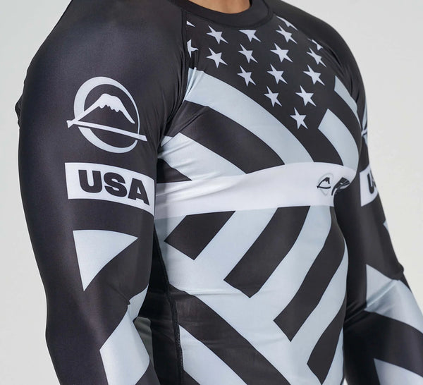 Fuji American Grappler Flex Lite Rashguard Black