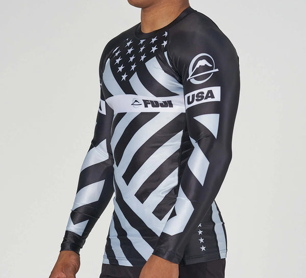 Fuji American Grappler Flex Lite Rashguard Black