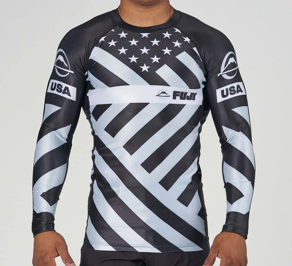 Fuji American Grappler Flex Lite Rashguard Black