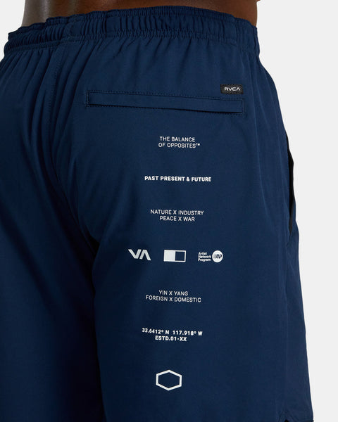 RVCA Yogger Stretch Elastic Shorts 17"