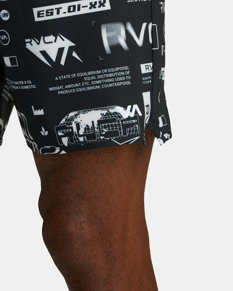 RVCA Yogger Stretch Elastic Shorts 17"