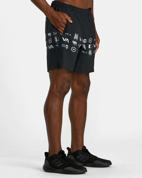 RVCA Yogger Stretch Elastic Shorts 17"