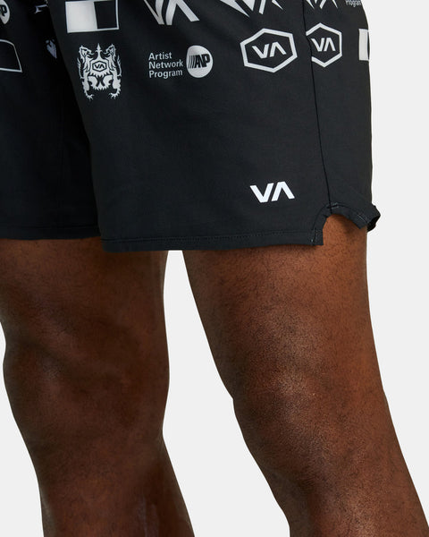 RVCA Yogger Stretch Elastic Shorts 17"