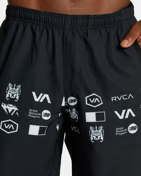 RVCA Yogger Stretch Elastic Shorts 17"
