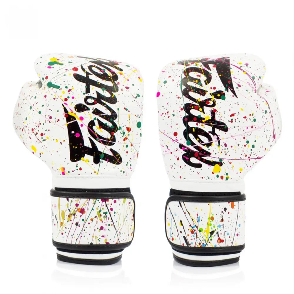 Fairtex BGV14 Painter White Muay Thai Gloves