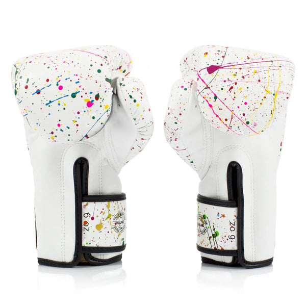 Fairtex BGV14 Painter White Muay Thai Gloves