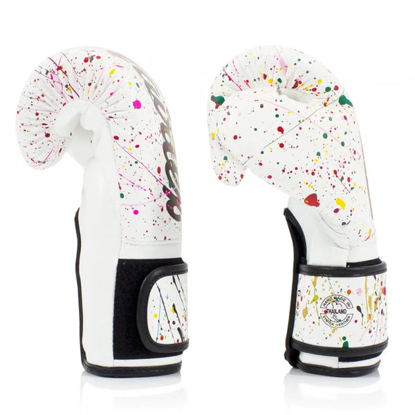Fairtex BGV14 Painter White Muay Thai Gloves
