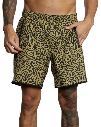 RVCA Yogger Stretch Athletic Shorts 17" (multicolors)