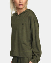 RVCA Cable Cropped Workout Hoodie