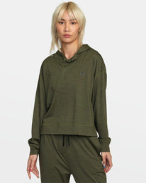 RVCA Cable Cropped Workout Hoodie
