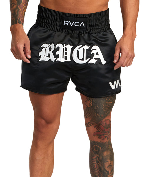 RVCA Muay Thai Mod Elastic Waist Boxing Shorts 15"