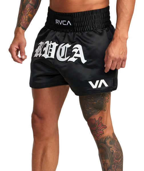RVCA Muay Thai Mod Elastic Waist Boxing Shorts 15"
