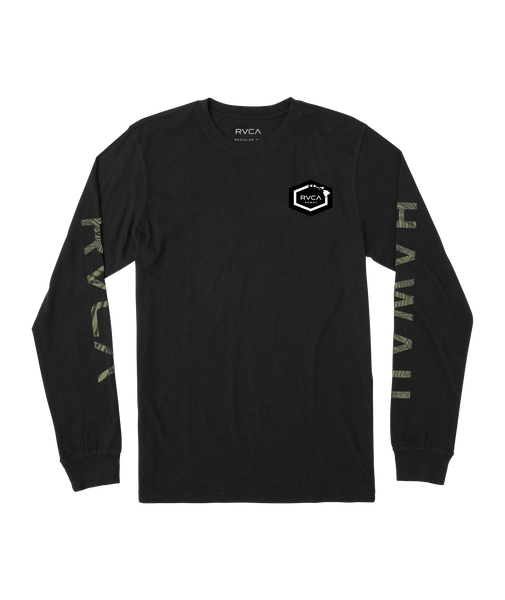 RVCA Hawaii Hex Long Sleeve Tee
