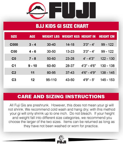 FUJI All Around Adult and Kids BJJ Gi