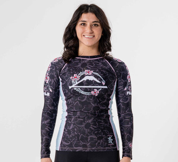 Fuji Women's Blossom Rashguard Black/Pink