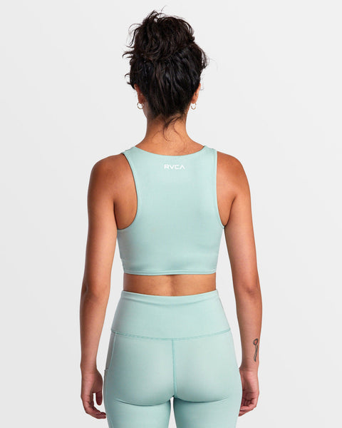 RVCA Gathered Front Fitted Crop Top