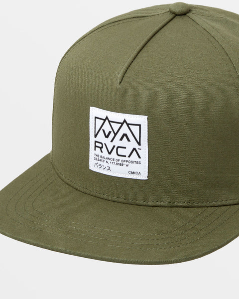 RVCA Peaks Snapback Hat