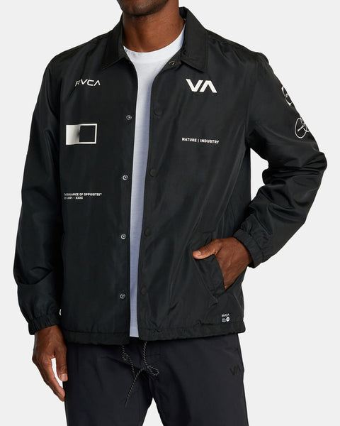 RVCA Radiate Windbreaker Coaches Jacket