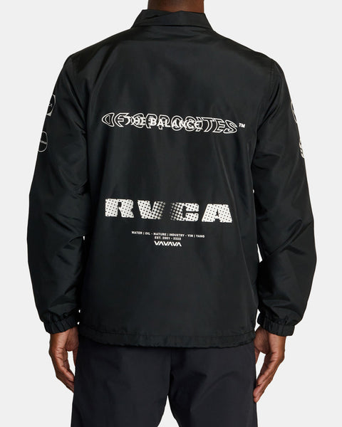 RVCA Radiate Windbreaker Coaches Jacket