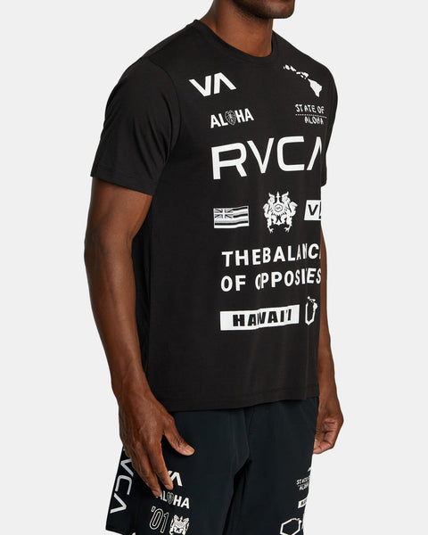 RVCA Hawaii All Brand Sport Tech T-shirt