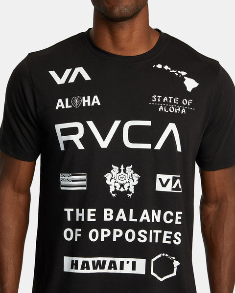 RVCA Hawaii All Brand Sport Tech T-shirt