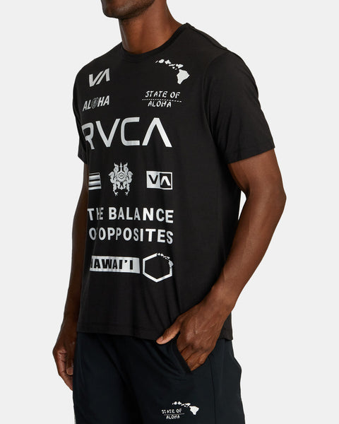 RVCA Hawaii All Brand Sport Tech T-shirt