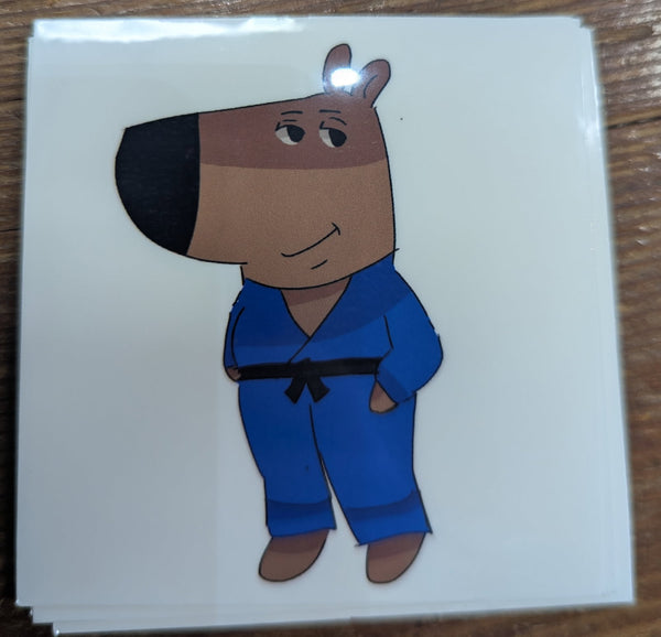 Bridge City Fight Shop Jiu Jitsu Guy Sticker
