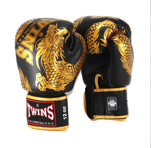 Twins Special BOXING GLOVES FBGVL3-49 Black Gold