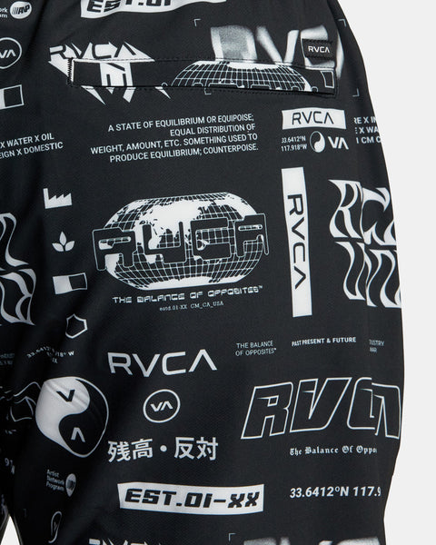 RVCA Yogger Stretch Elastic Shorts 17"