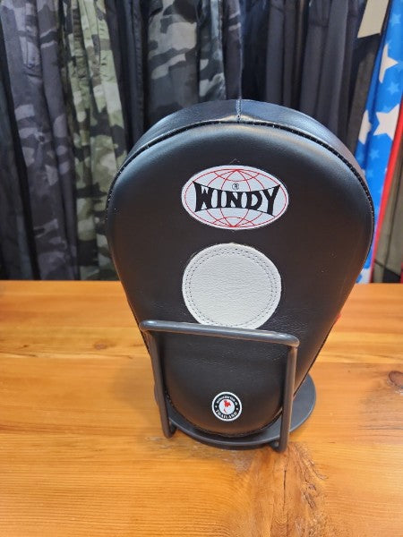 WINDY STANDARD PP10 MUAY THAI BOXING MMA FOCUS MITTS PADS BLACK