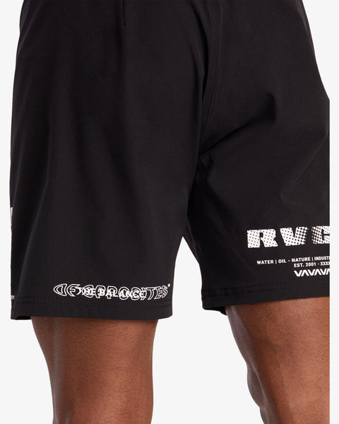 RVCA Fight Scrapper 17" Shorts Black