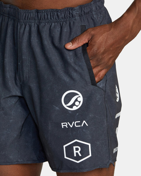 RVCA Ruotolo Brothers Yogger Stretch 17" Technical Training Shorts