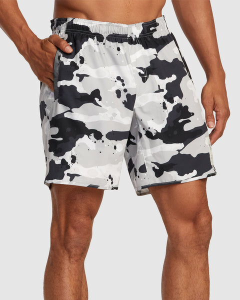 RVCA Bedwin x Stash Yogger Stretch 17" Elastic Waist Shorts