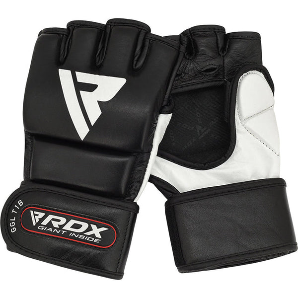 RDX T1 Leather MMA Training Gloves GGL-T1B