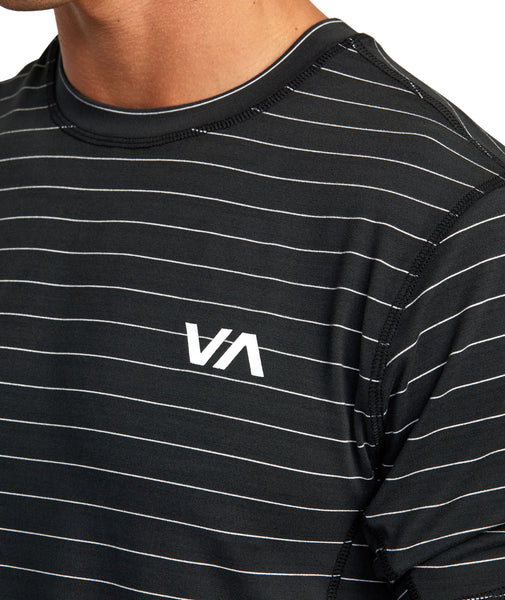 RVCA Sport Vent Stripe Technical Short Sleeve Top