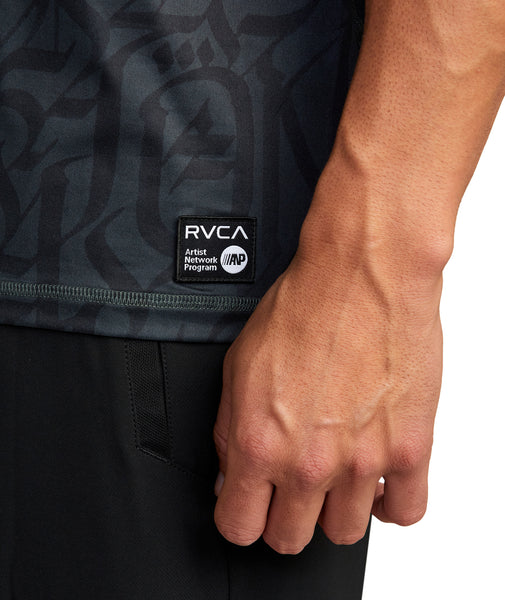 RVCA Thug Rose Sport Vent Performance Short Sleeve Top
