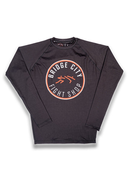 Bridge City Fight Shop Circle Logo Long Sleeve Rashguard
