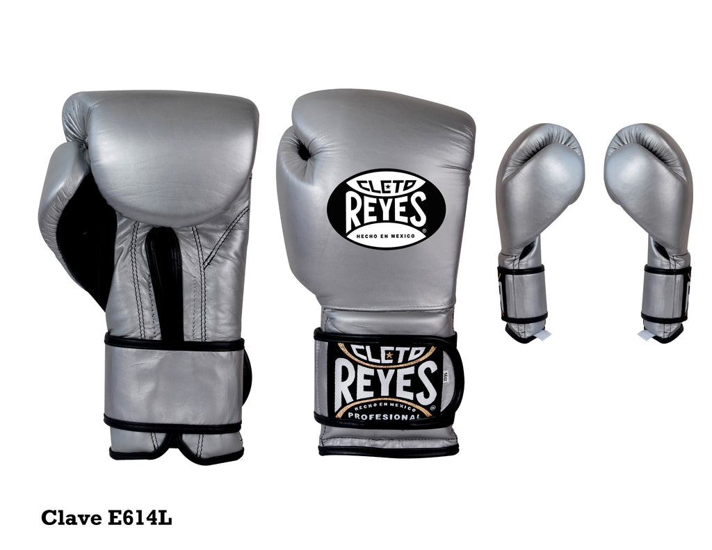 Cleto Reyes Hook and Loop Leather Training Boxing Gloves - White