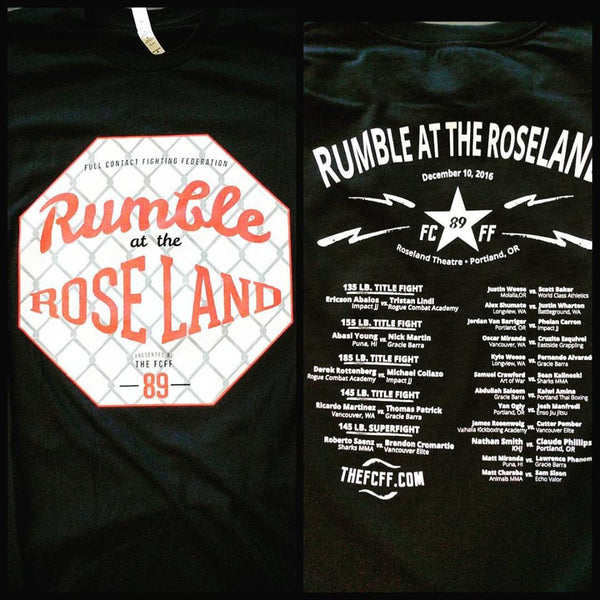 FCFF Rumble at the Roseland 90 Shirts - Bridge City Fight Shop