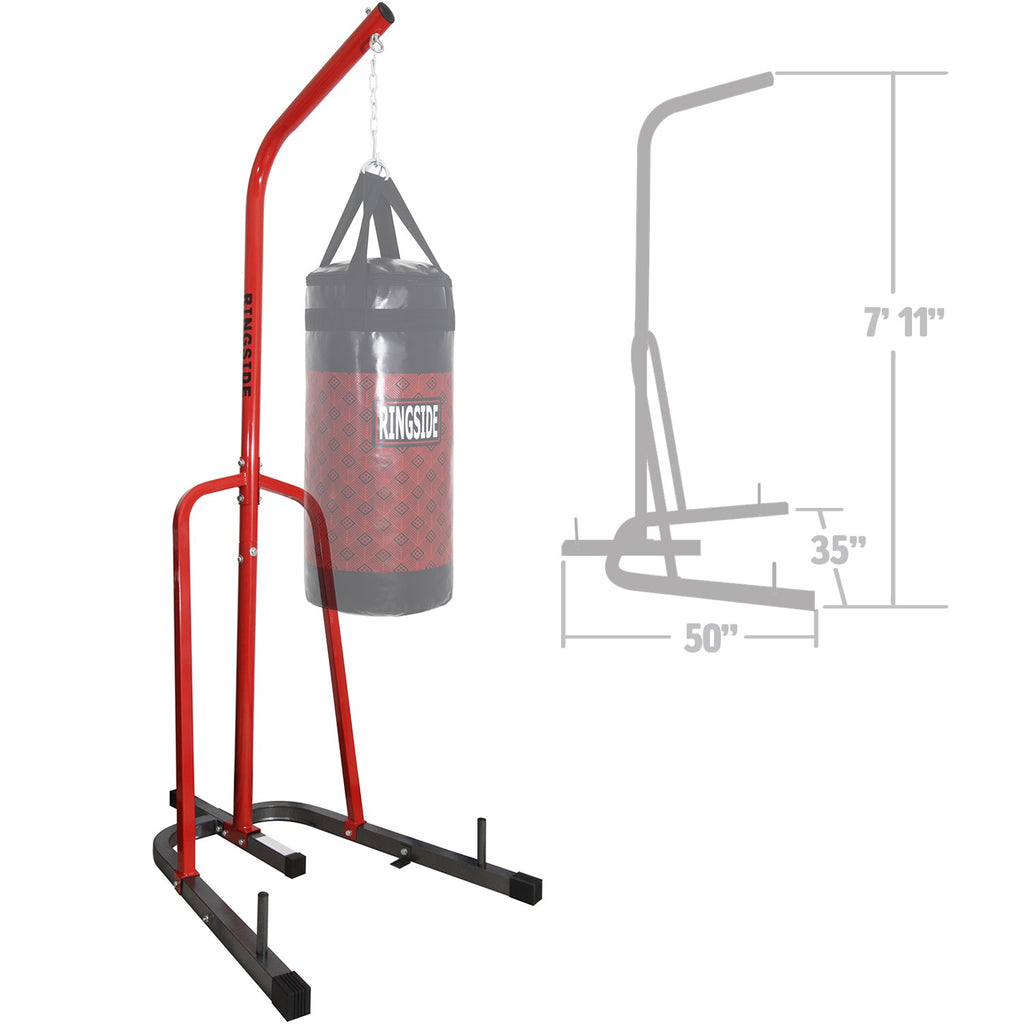 Muay Thai Heavy Bag Stand 350lbs Capacity. Heavy Duty Punching Bag Stand  with 4 Sand Bags, Hangers - Amazon Canada