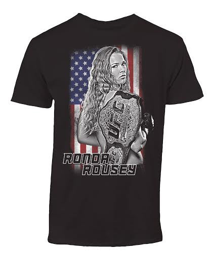 UFC Ronda Rousey Flag Tee - Bridge City Fight Shop